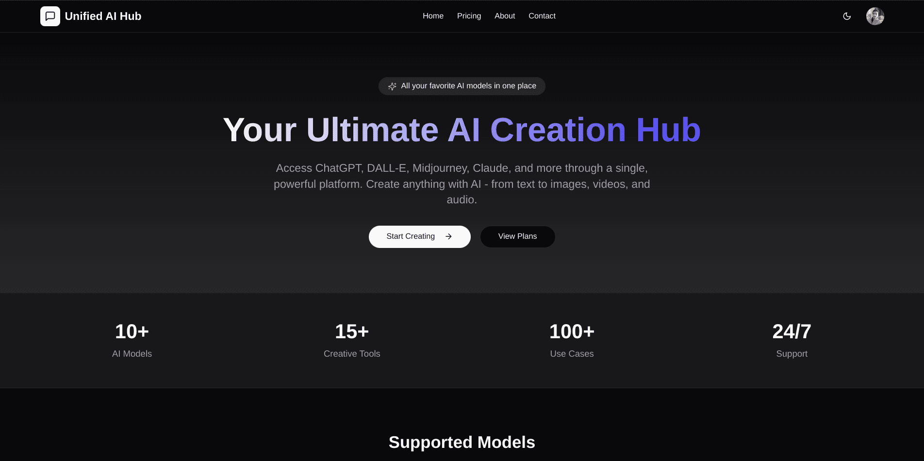 Unified AI Hub screenshot 1