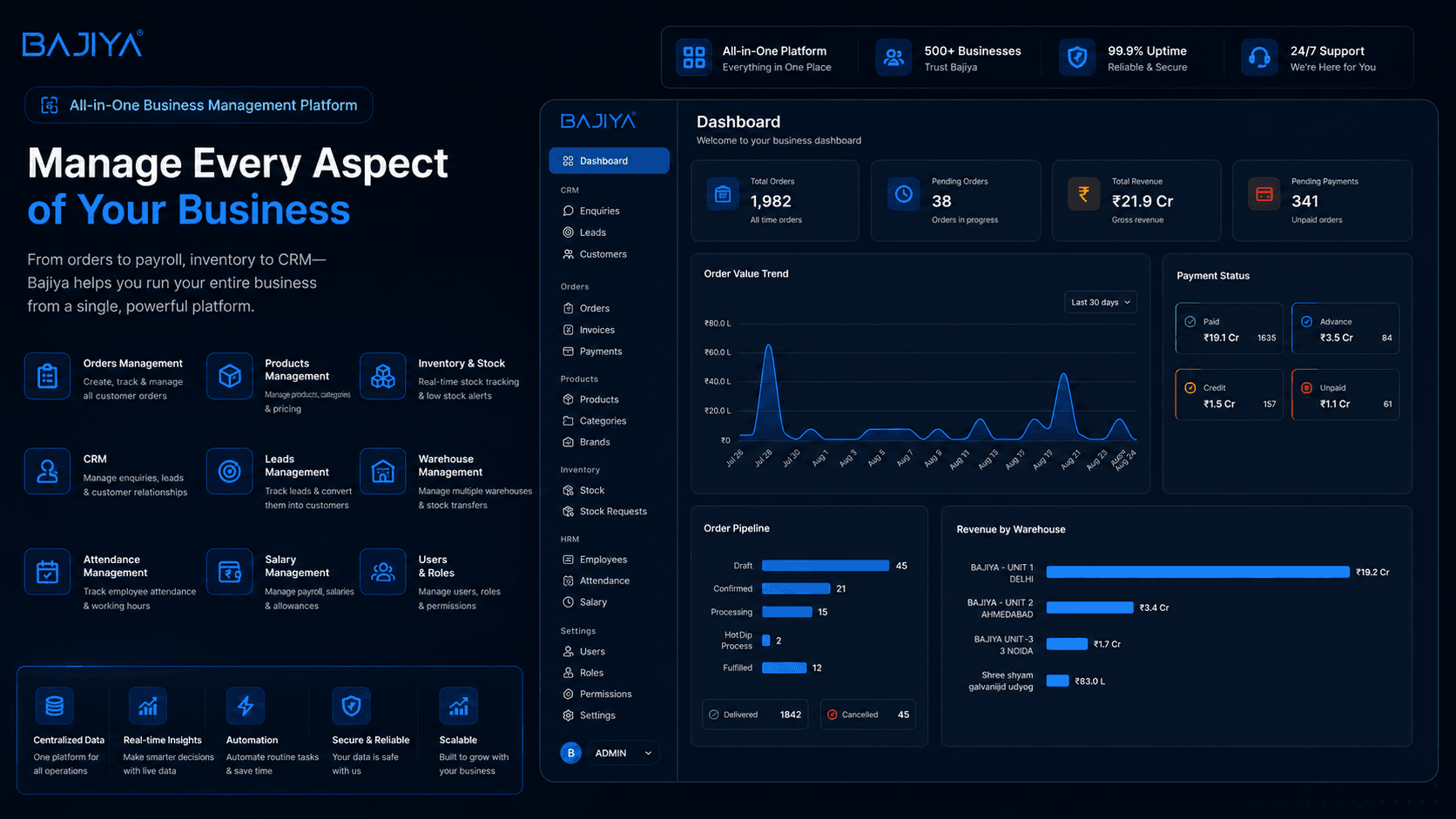Bajiya Manufacturing ERP System